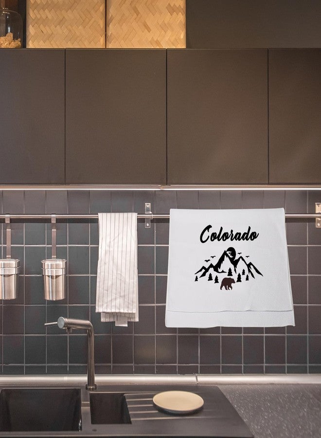 LEVLO Colorado Souvenir Dish Towel Colorado Lover Gift Colorado Housewarming Kitchen Towel Colorado Mountain Gift (Colorado) - Image 5